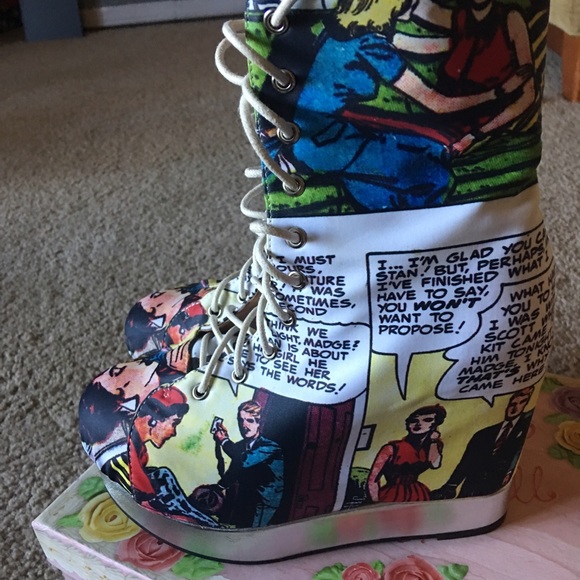 Jeffrey Campbell X Black Milk BACK OFF SUPER RARE