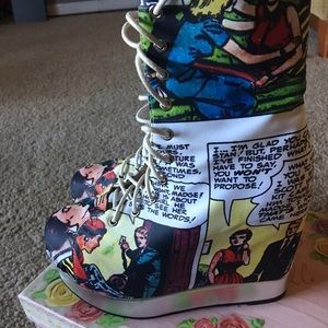 Jeffrey Campbell X Black Milk BACK OFF SUPER RARE