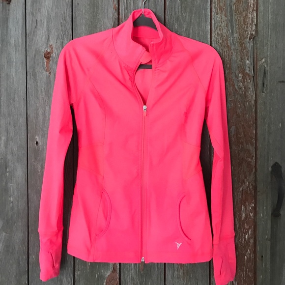 Old Navy "Active" - Neon Coral Zip Up