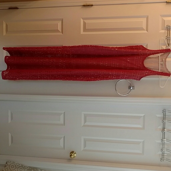 Halter style illusion dress