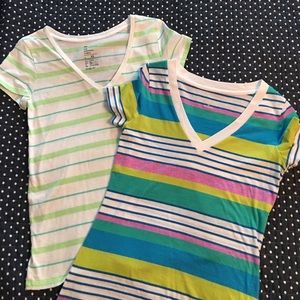 Two V necks