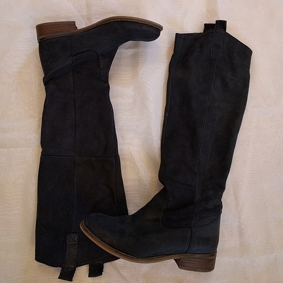 Steve Madden Black Bankker Boots