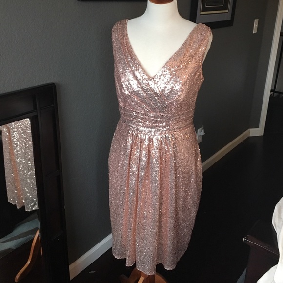 Stunning Rose Gold Cocktail Dress