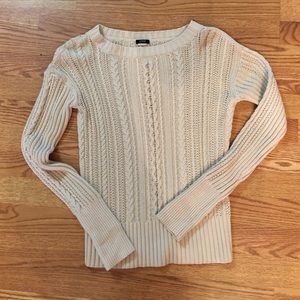 J Crew Cable Sweater with Zipper Detail