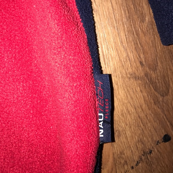 Vintage Large Nautica Spell Out Fleece Sweater - Picture 3 of 4