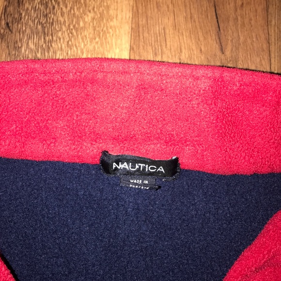 Vintage Large Nautica Spell Out Fleece Sweater - Picture 4 of 4