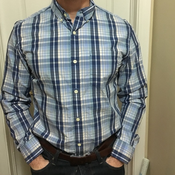 Banana Republic Plaid button down
