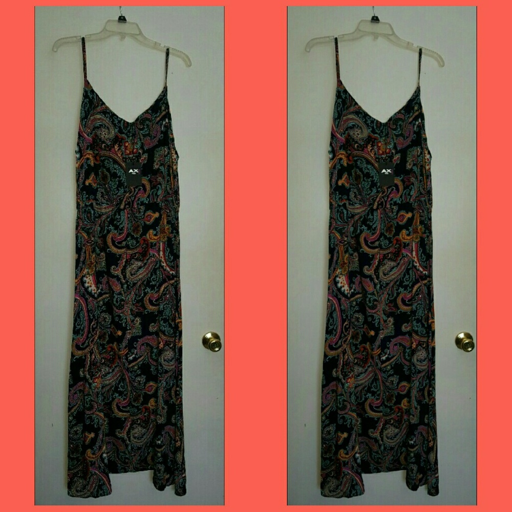 Paisley print maxi dress