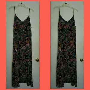 Paisley print maxi dress