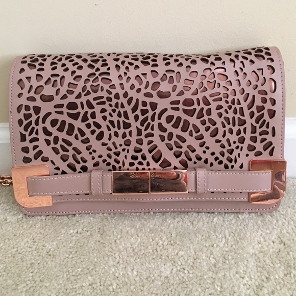 Ivanka Trump Rose Gold Laser cut Clutch