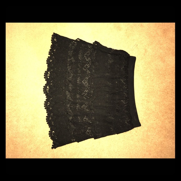 Origami by Vivien Black Ruffle Skirt