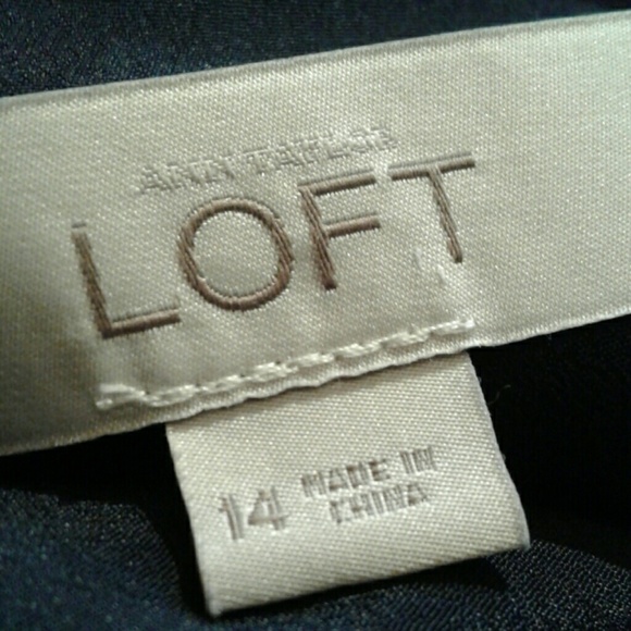 LOFT Dark Navy Blue &White Color-block Dress - Picture 4 of 4