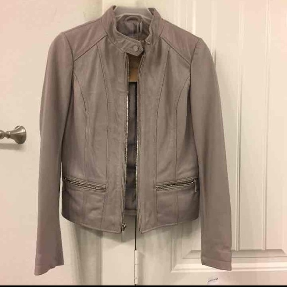 NWT Michael Kors Leather Jacket. Size XS