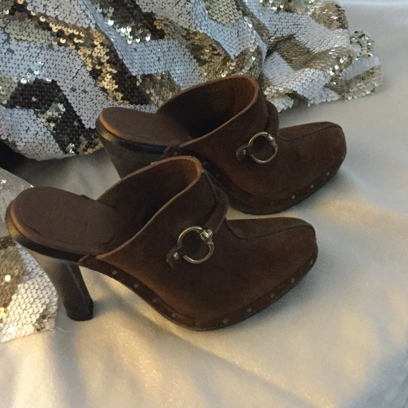 Gucci horse-bit clogs 6 1/2