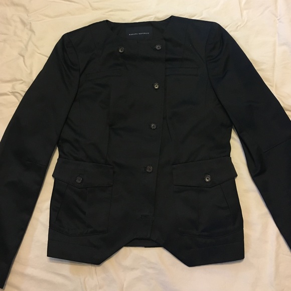 Banana Republic Collarless Jacket