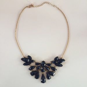 Navy and gold necklace