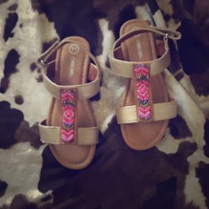 Little girls sandals Never been walked in!