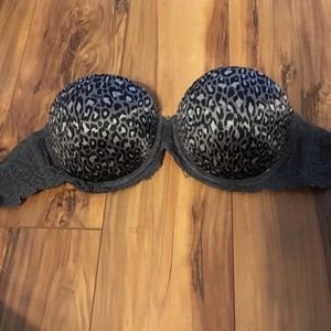 36B Cheetah Print Strapless Bra