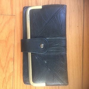 Gold & Leather Wallet