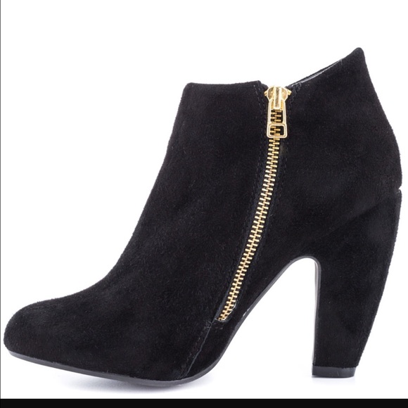 Black boho booties