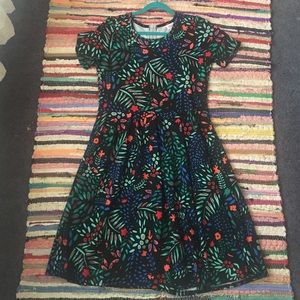 Lularoe vintage floral Amelia with pockets