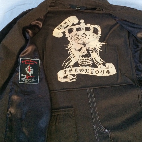 Unique brown blazer by Hause  of Howe size 44.