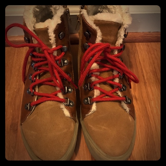 American Eagle Outfitters Shoes - American Eagle fur lined high top sneakers