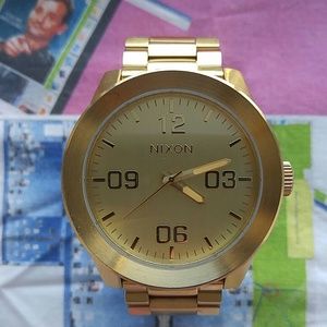 Nixon Corporal SS Gold Oversized Watch
