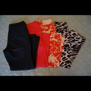 Bundle of FOUR pairs of cropped pants