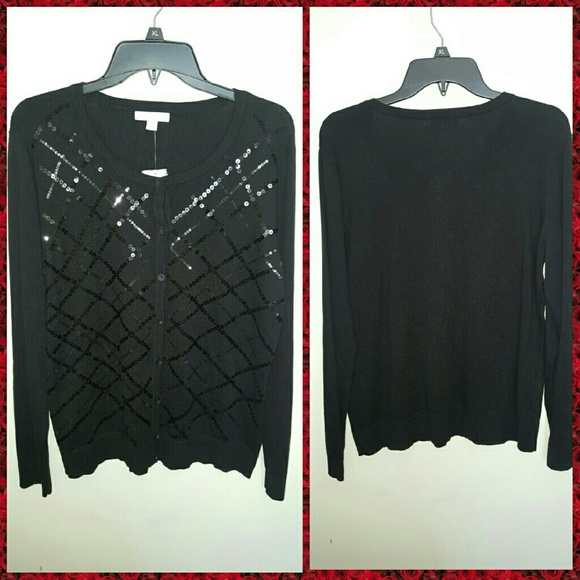 *New* Black sequin sweater