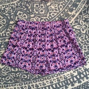 High wasted colorful shorts