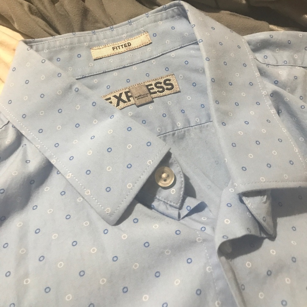 EXPRESS Fitted button-up size L