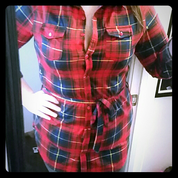 Flannel tunic