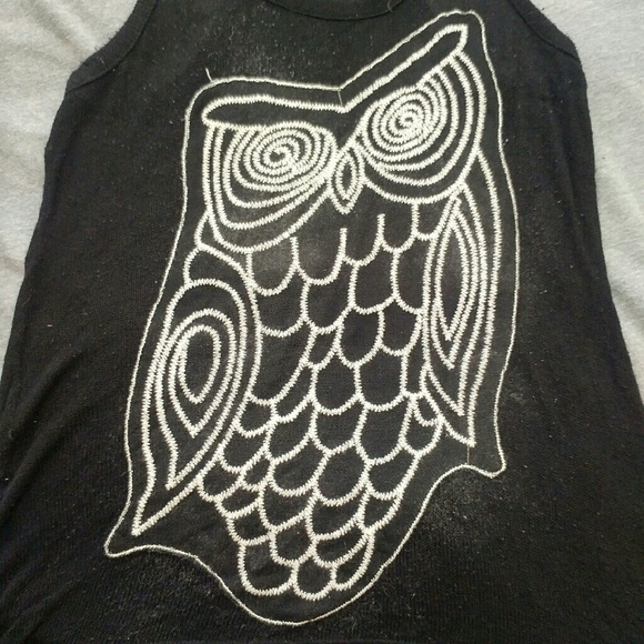Owl Knit Racerback Tanktop - Picture 3 of 3