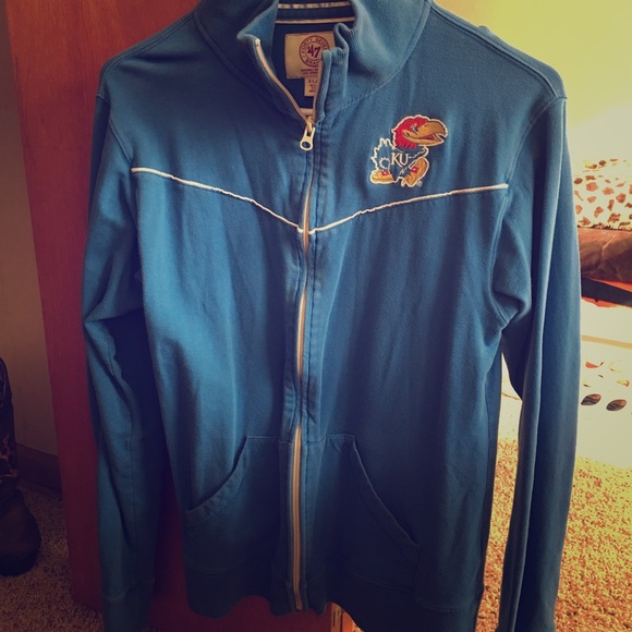 Super cute KU zipup track jacket! - Picture 1 of 3