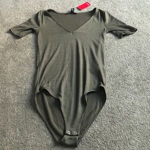 brand new olive green body suit