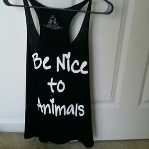 "Be Nice To Animals" tank top