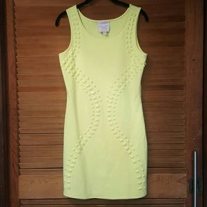 Yellow, Studded Dress