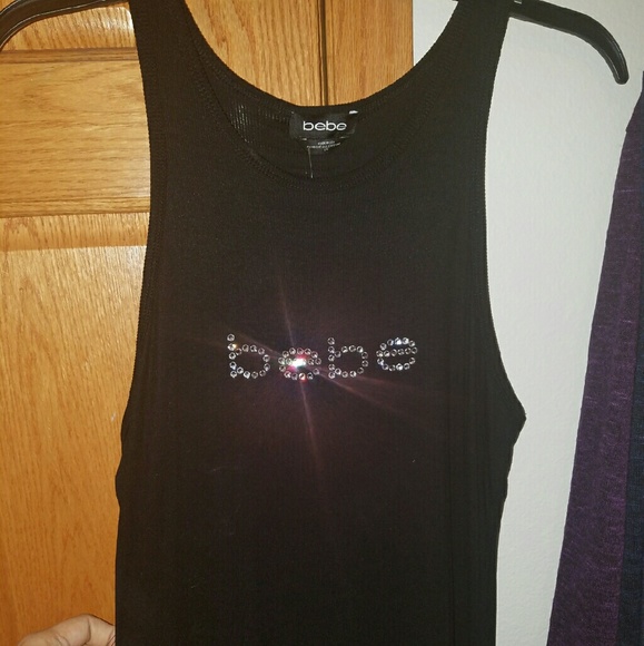 Bebe long black dress