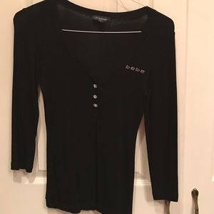 Black Bebe lightweight sweater
