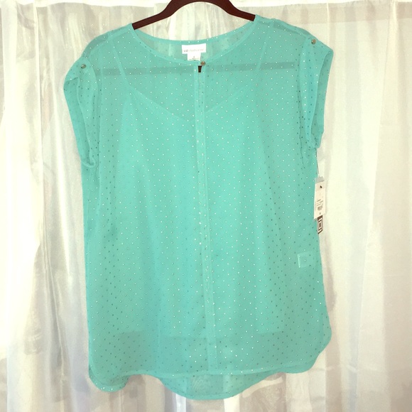 Aqua blouse