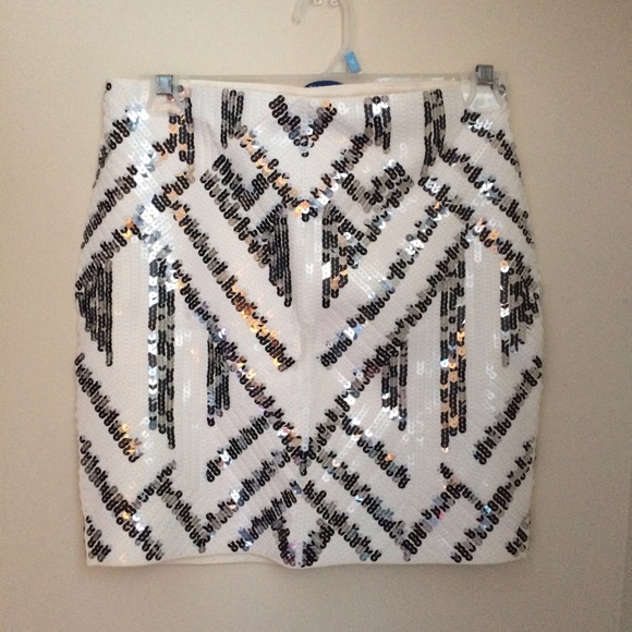 Express Sequin Mini Skirt