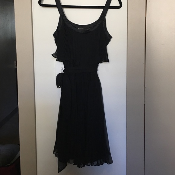 WHBM Black Chiffon Party Dress - Picture 1 of 3