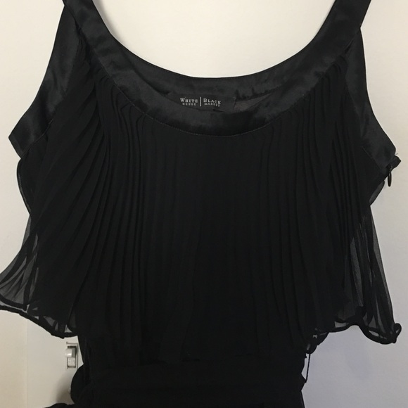 WHBM Black Chiffon Party Dress - Picture 2 of 3