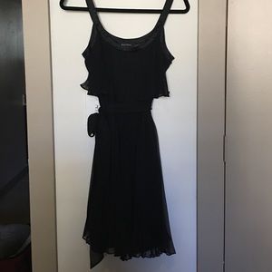 WHBM Black Chiffon Party Dress