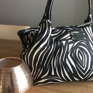 Kate Spade zebra pattern purse