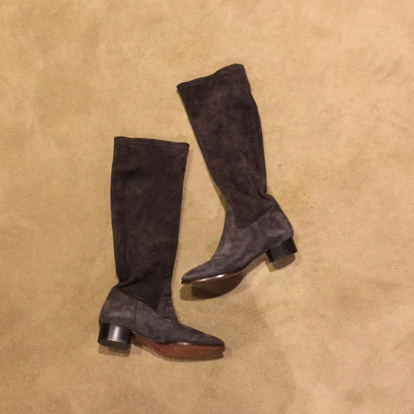 Cole Haan Gray Suede Boots