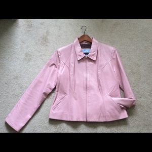 Genuine Pink Leather Jacket