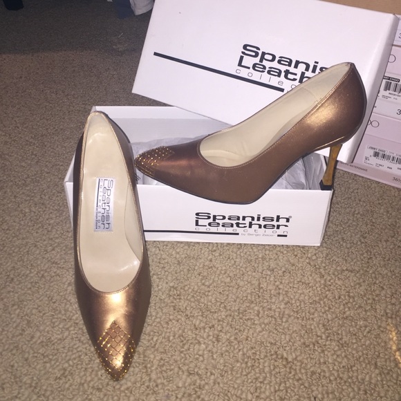 Spanish Leather Collection Heels By Sergio Zelcer
