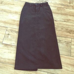 Wool blend skirt